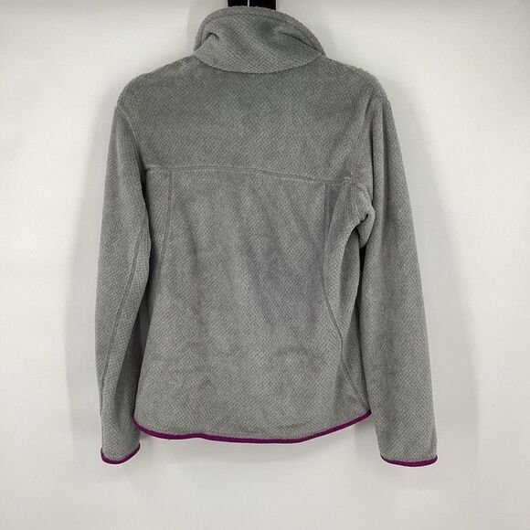 Ladies Patagonia Snap-T Fleece Pullover medium Gray/Purple - Picture 2 of 5